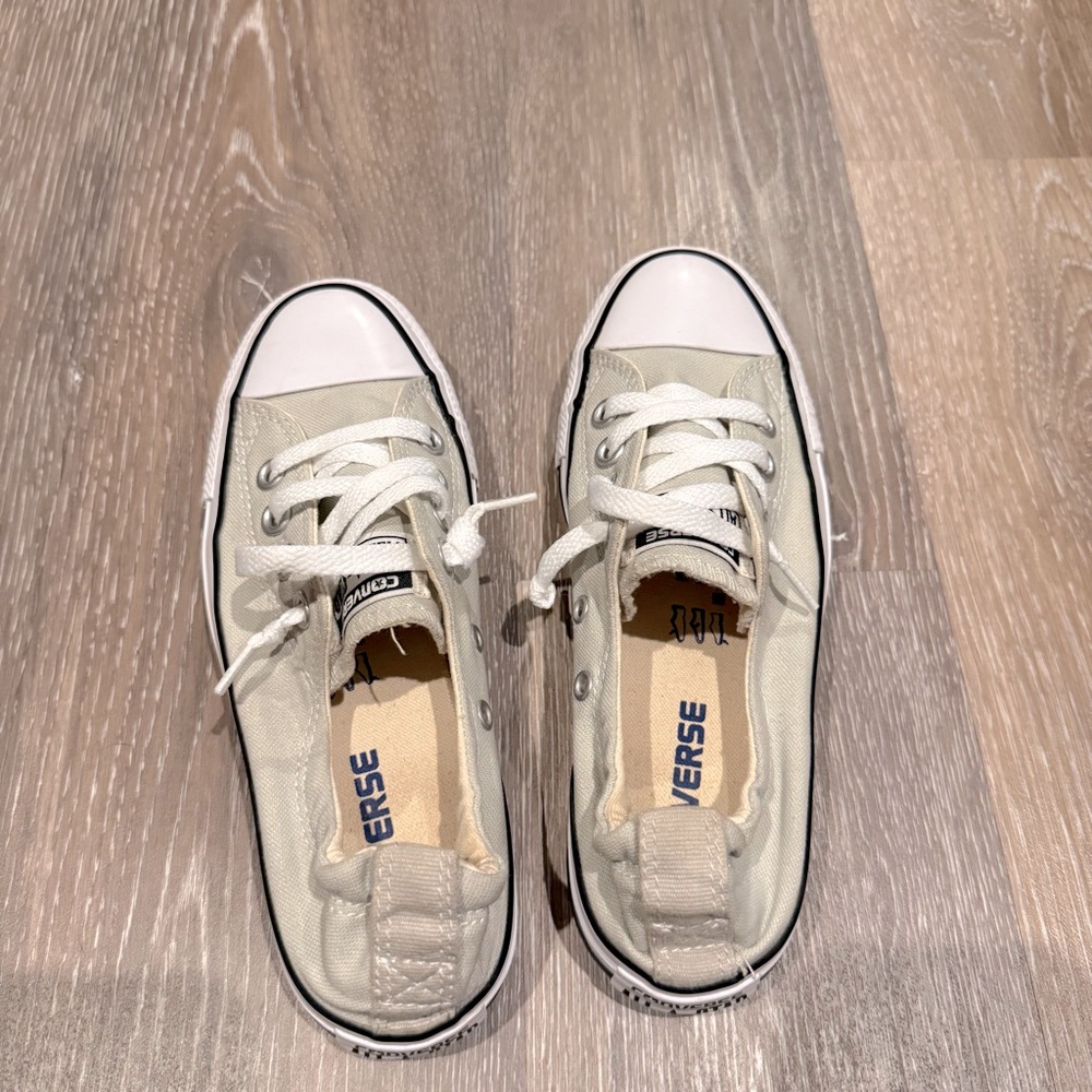 Converse SHORELINE SLIP - 
CLOUD GRAY - Low-Top Slip-on Sneakers - W 5.5